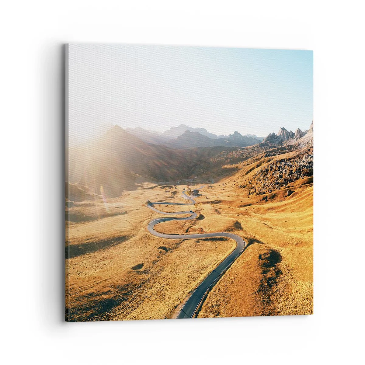 Bild auf Leinwand - Leinwandbild - In einem goldenen Tal - 70x70 cm