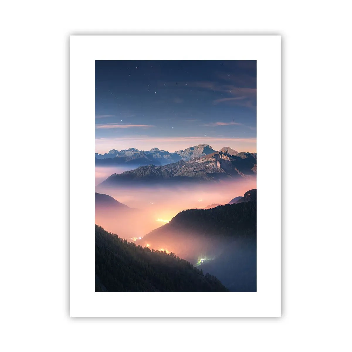 Poster - Licht in den Tälern - 30x40 cm