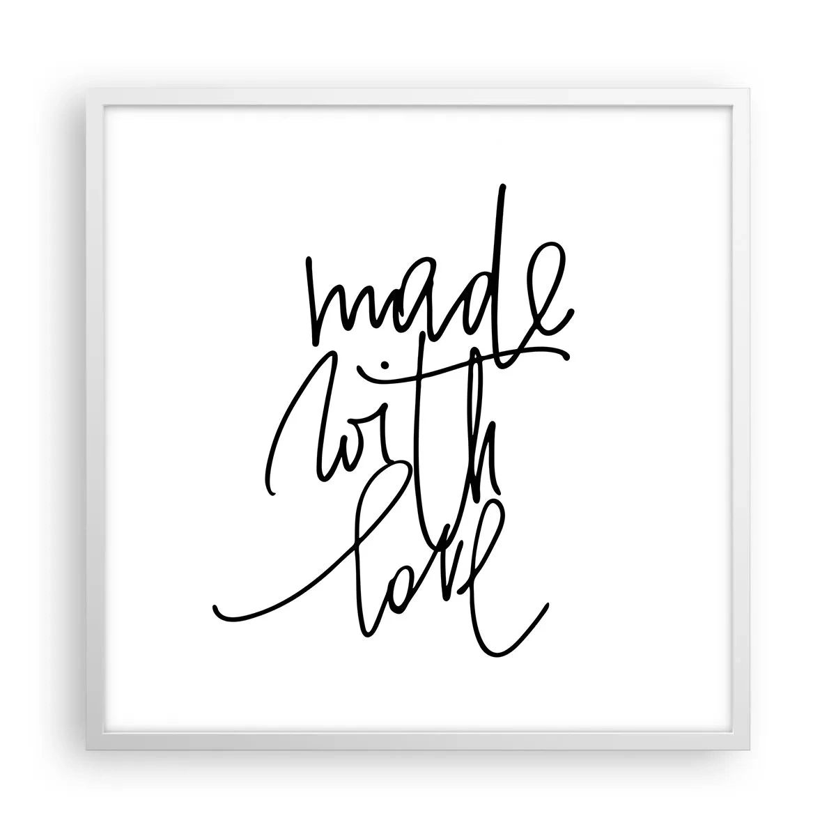 Poster in einem weißen Rahmen - Die beste Marke - 60x60 cm