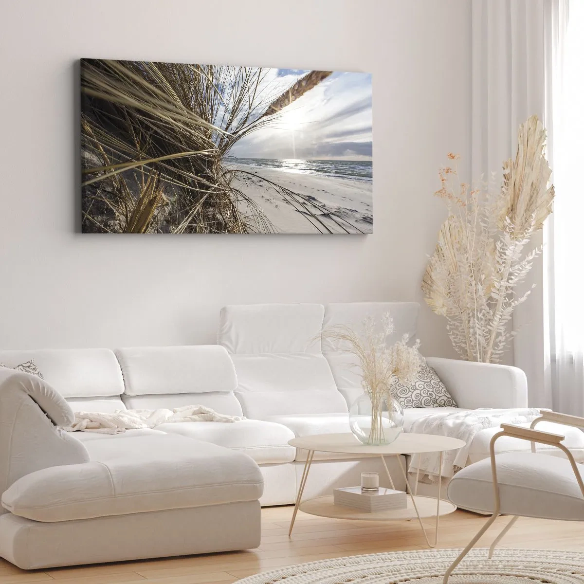 Bild auf Leinwand - Leinwandbild - Ein Treffen der Elemente der Natur - 100x40 cm