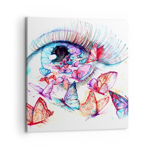 Bild auf Leinwand - Leinwandbild - Märchenhafter Augenzauber - 50x50 cm
