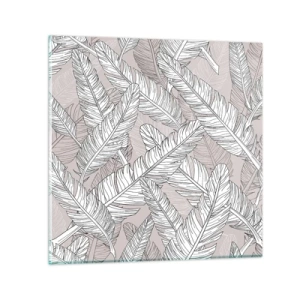 Glasbild - Bild auf glas - Ein Federwirbel - 30x30 cm