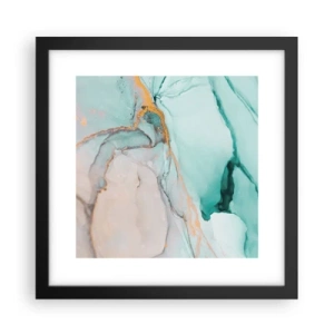 Poster in einem schwarzem Rahmen - Ein Tanz der Formen und Farben - 30x30 cm