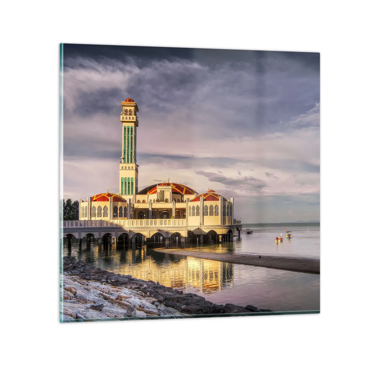 Glasbild - Bild auf glas - Tempel der Natur - 50x50 cm