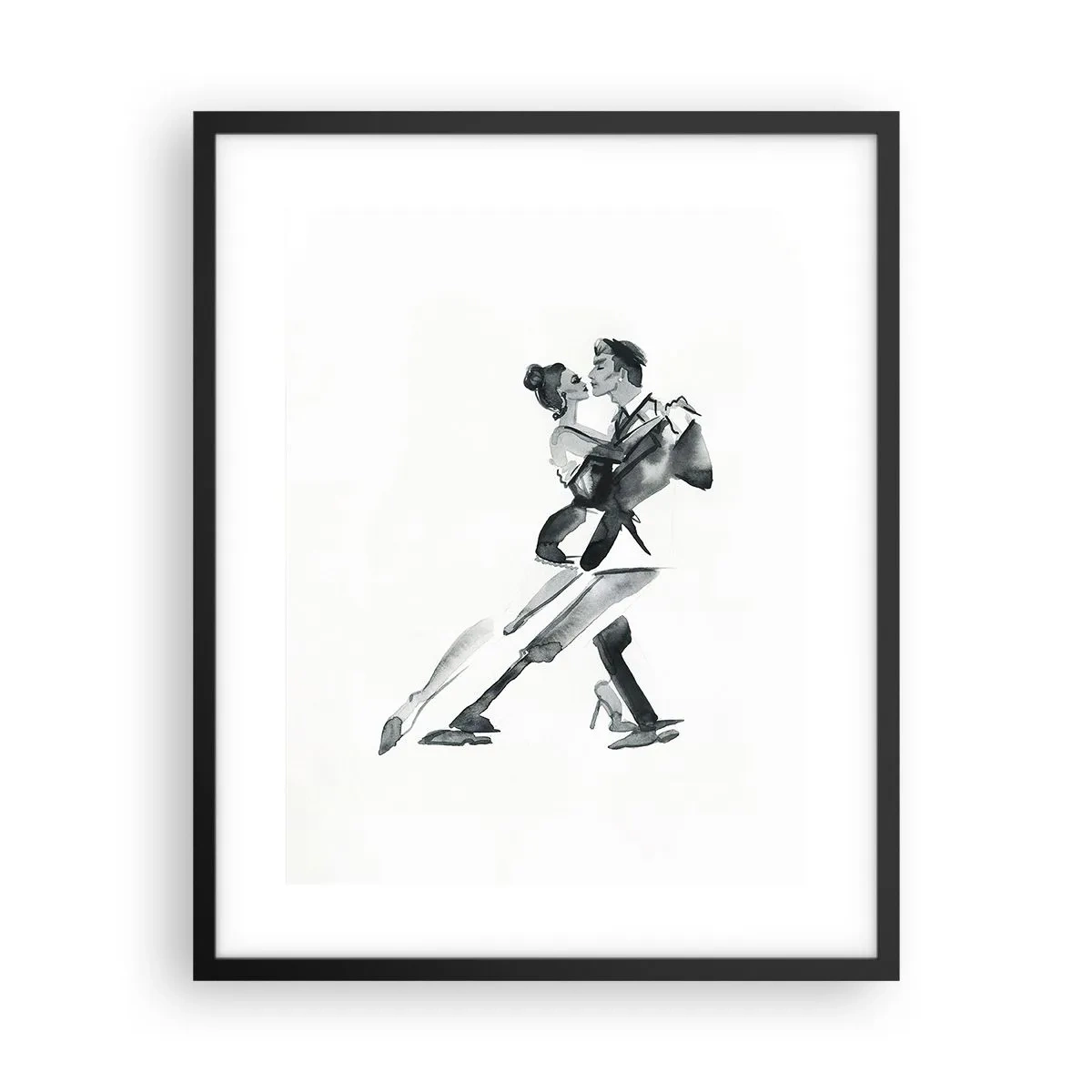 Poster in einem schwarzem Rahmen - In einem Schlag - 40x50 cm