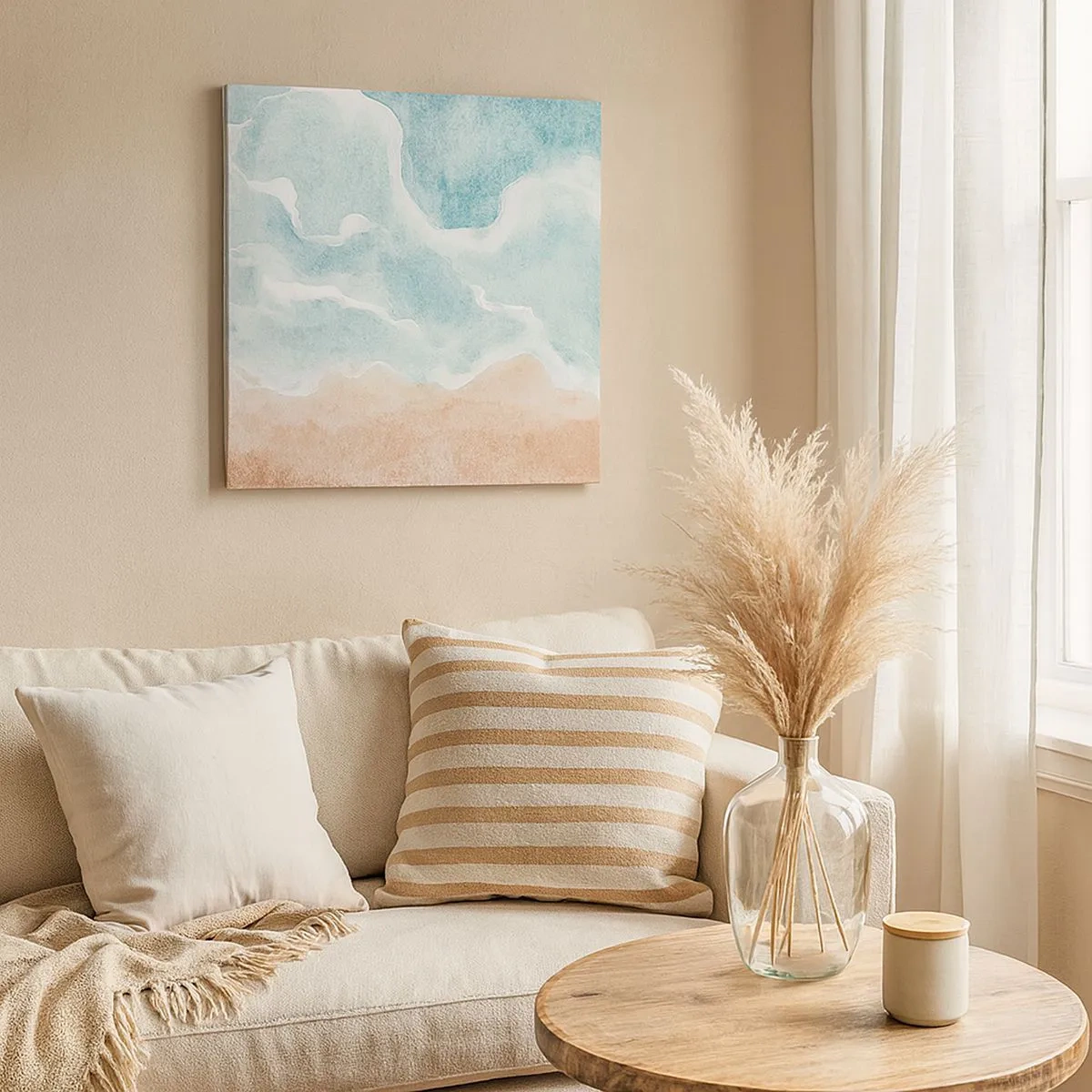 Bild auf Leinwand - Leinwandbild - Cloud-Abstraktion - 30x30 cm