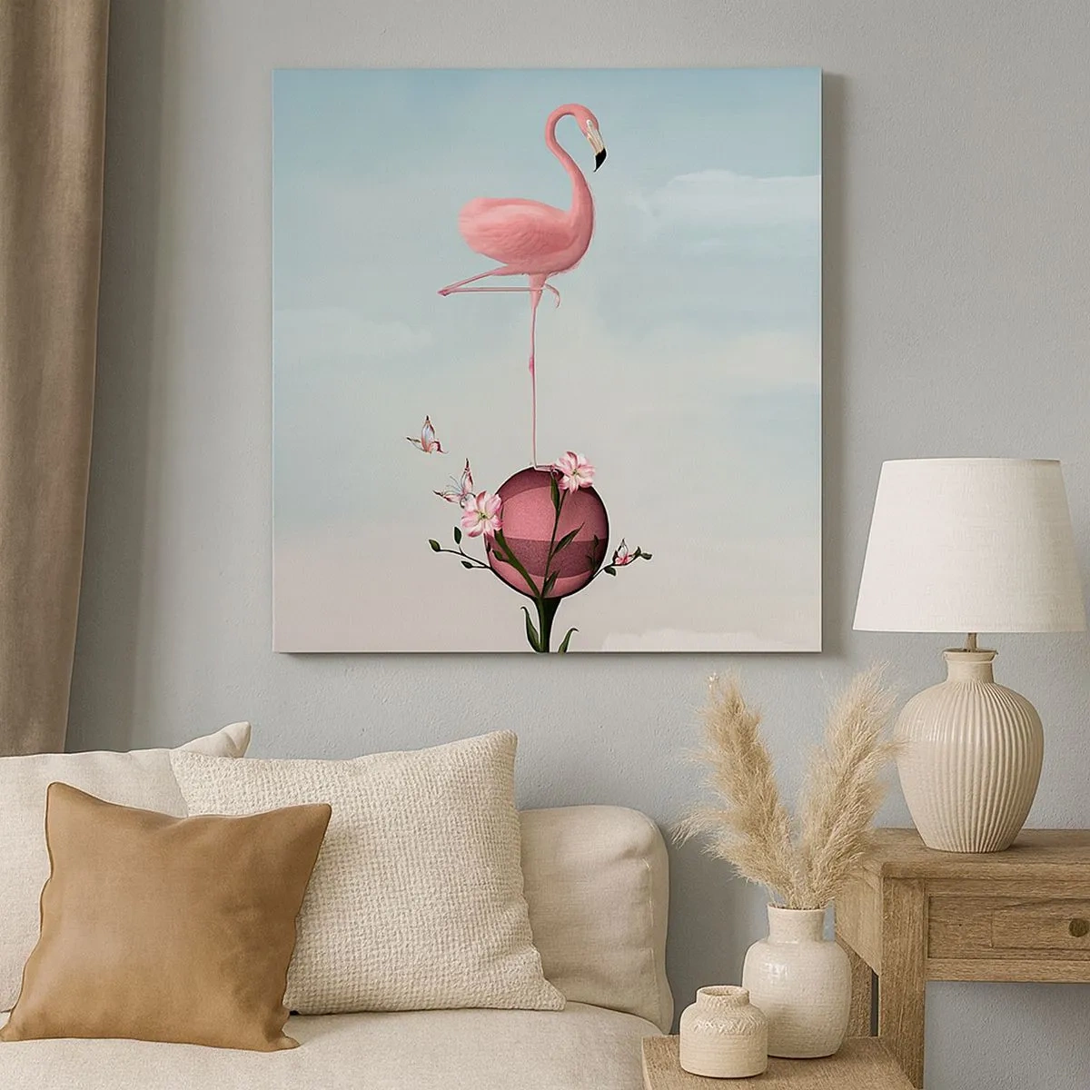 Bild auf Leinwand - Leinwandbild - Basketball-Allegorie - 30x30 cm