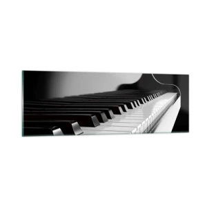 Glasbild - Bild auf glas - Harmonie von Formen und Farben - 90x30 cm