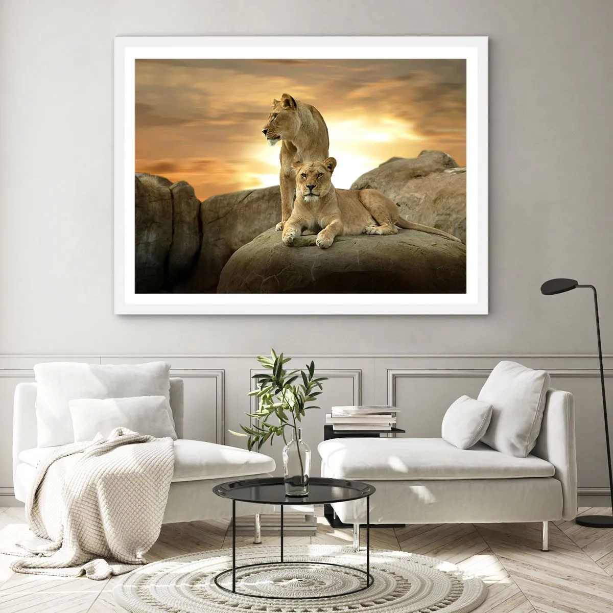 Poster in einem weißen Rahmen - Königliche Majestät - 40x30 cm