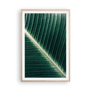 Poster in einem Rahmen aus heller Eiche - Rhythmus der Natur - 61x91 cm