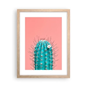 Poster in einem Rahmen aus heller Eiche - Schau einfach hin - 30x40 cm