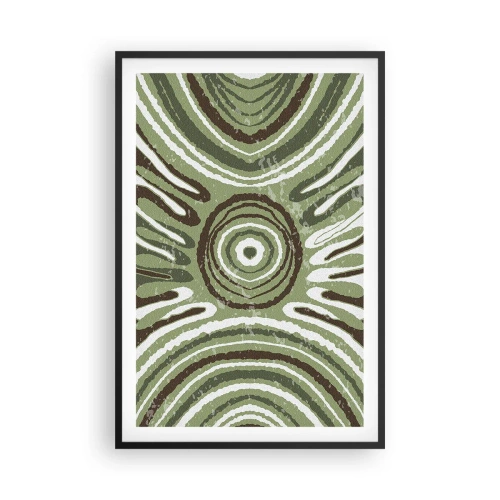 Poster in einem schwarzem Rahmen - Explosion von Emotionen - 61x91 cm