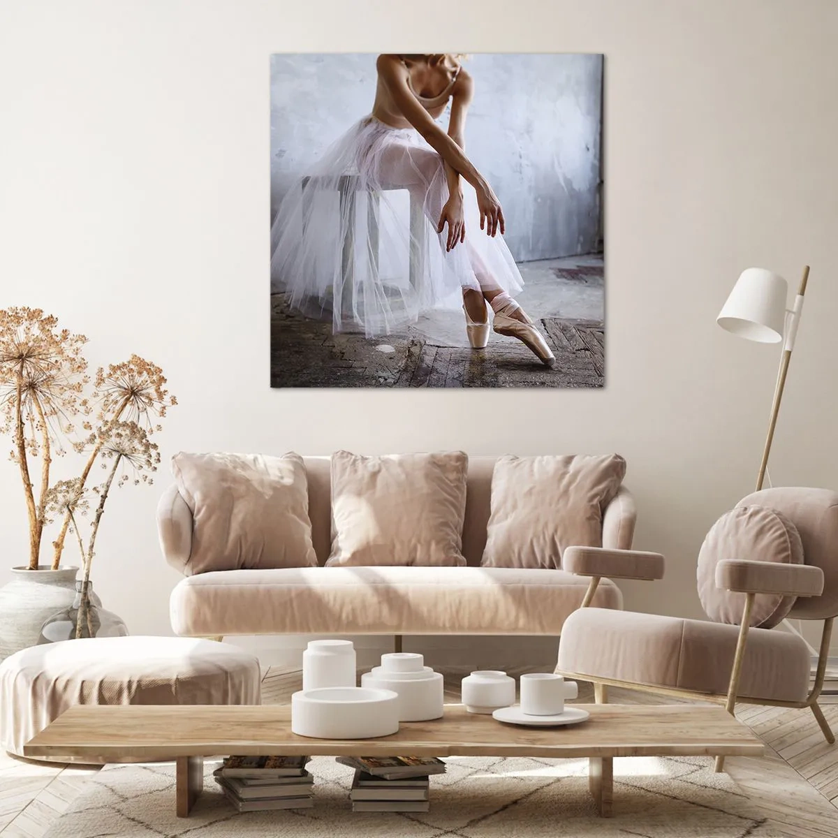 Bild auf Leinwand - Leinwandbild - Bevor die Rampe leuchtet - 60x60 cm