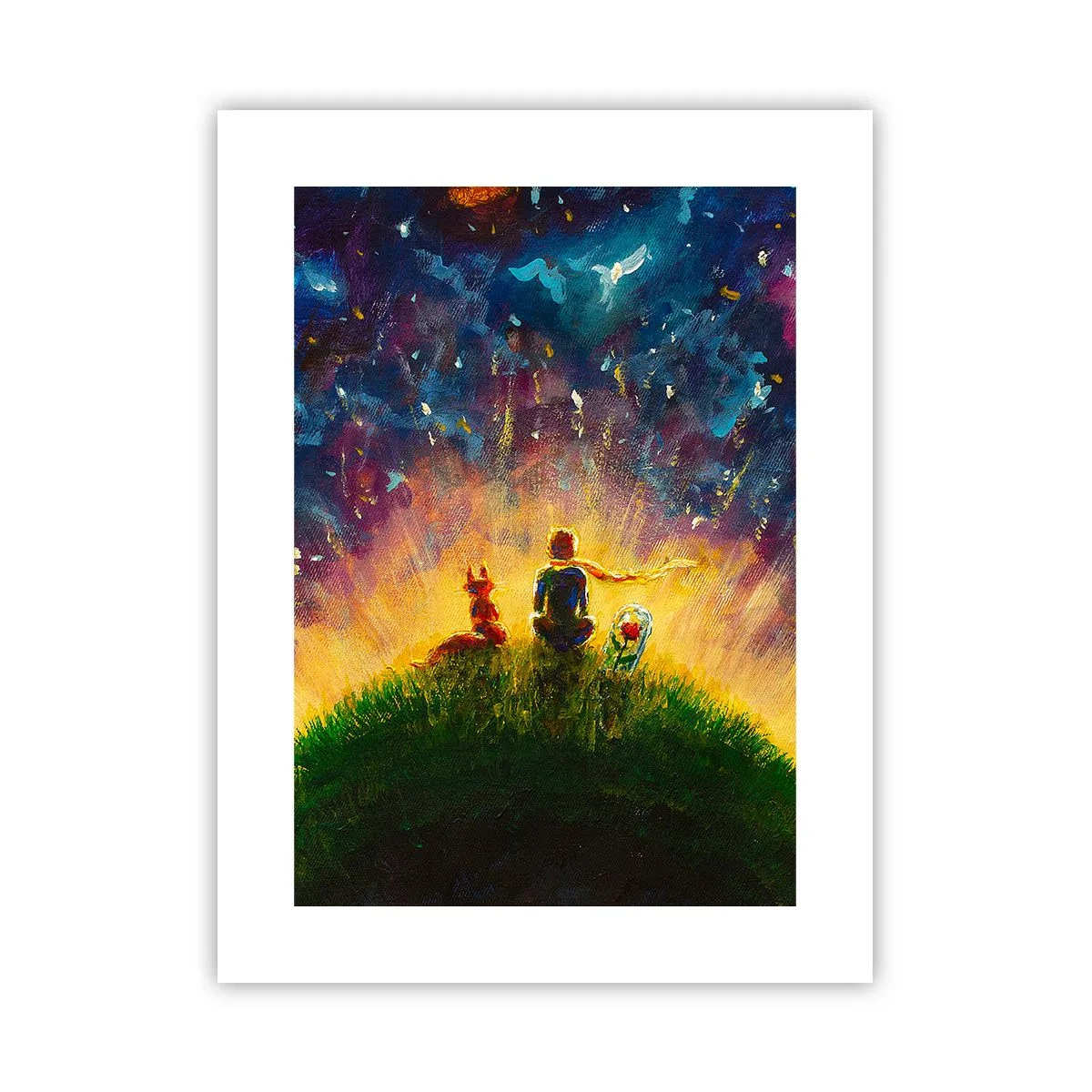 Poster - Liebe und Freundschaft - die ganze Welt - 30x40 cm
