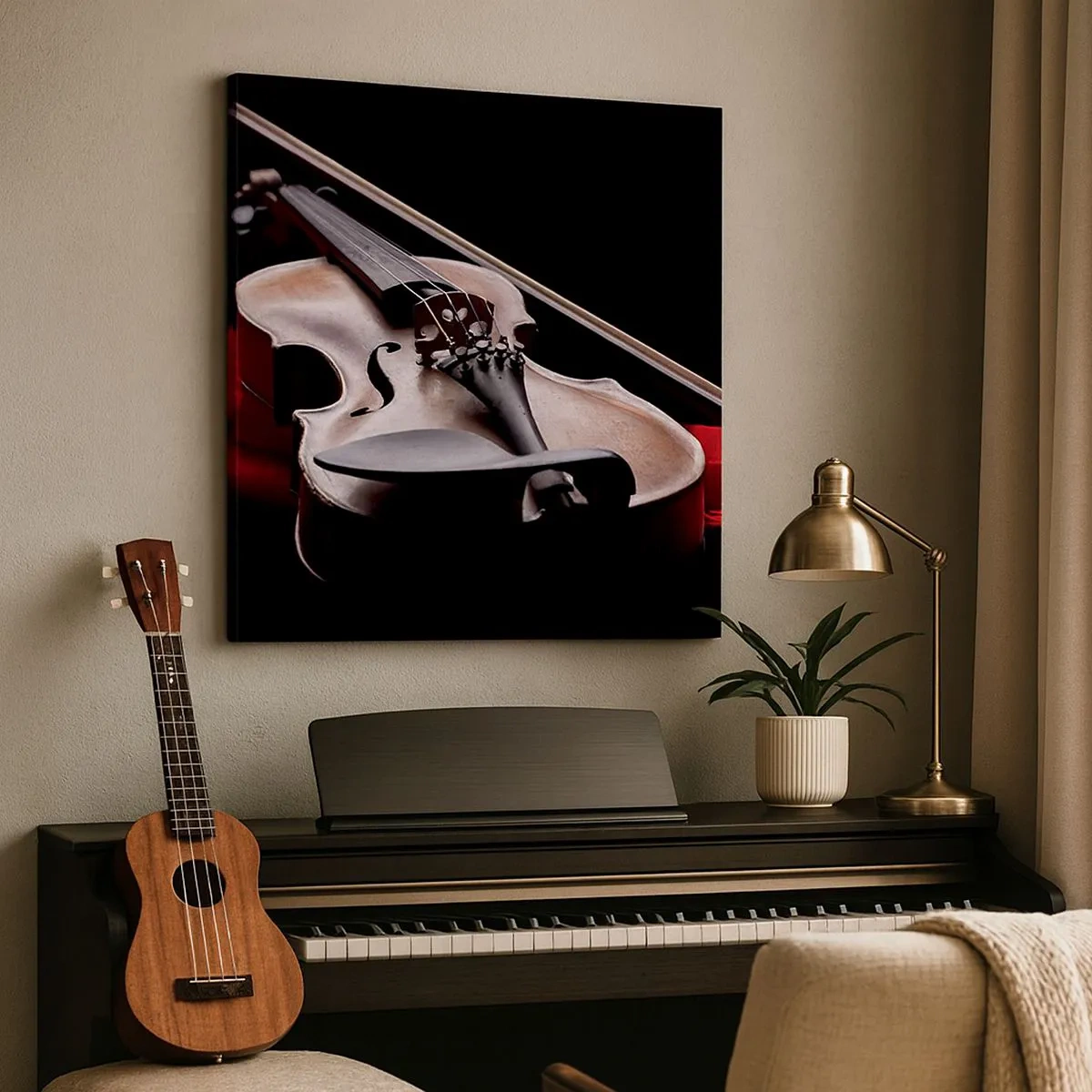 Bild auf Leinwand - Leinwandbild - Musik der Gefühle - 30x30 cm