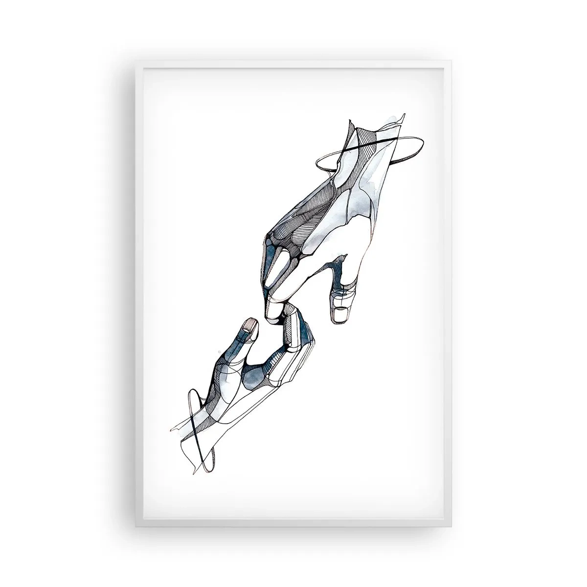 Poster in einem weißen Rahmen - Eine gute Geste - 61x91 cm