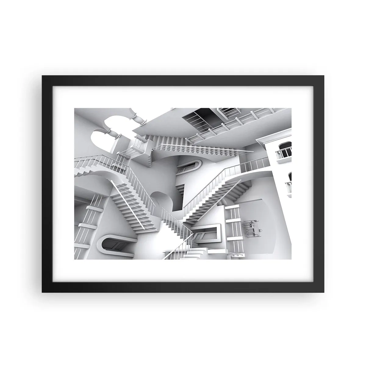 Poster in einem schwarzem Rahmen - Die Paradoxien des Weltraums - 40x30 cm