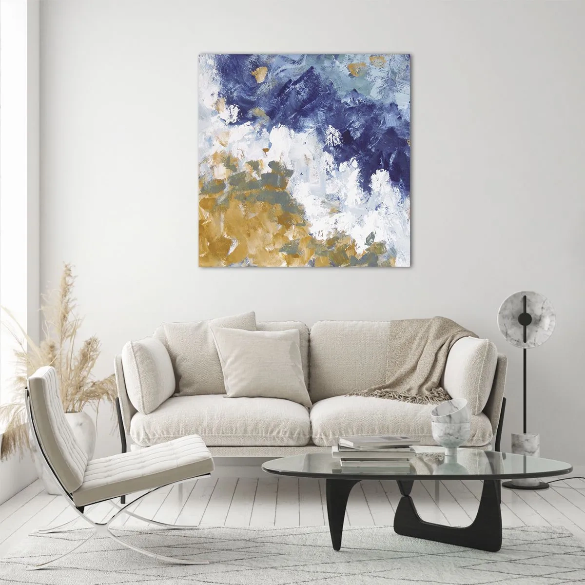 Glasbild - Bild auf glas - Tanz der Naturelemente - 60x60 cm