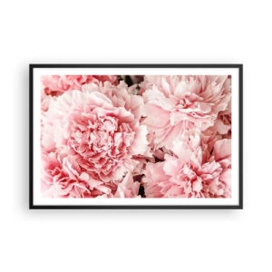 Poster in einem schwarzem Rahmen - Rosa Traum - 91x61 cm