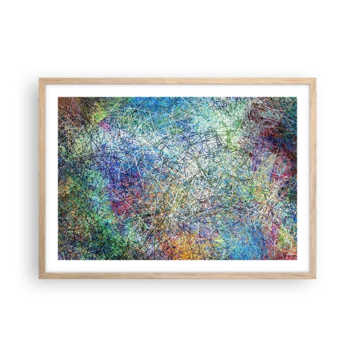 Poster in einem Rahmen aus heller Eiche - Es ist nicht so einfach - 70x50 cm