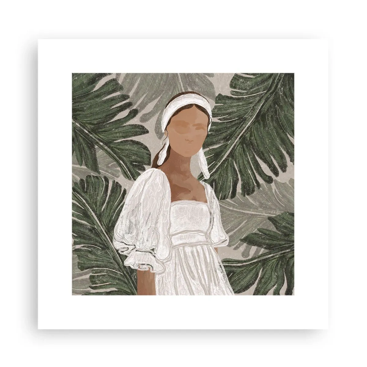 Poster - Exotisches Porträt - 30x30 cm