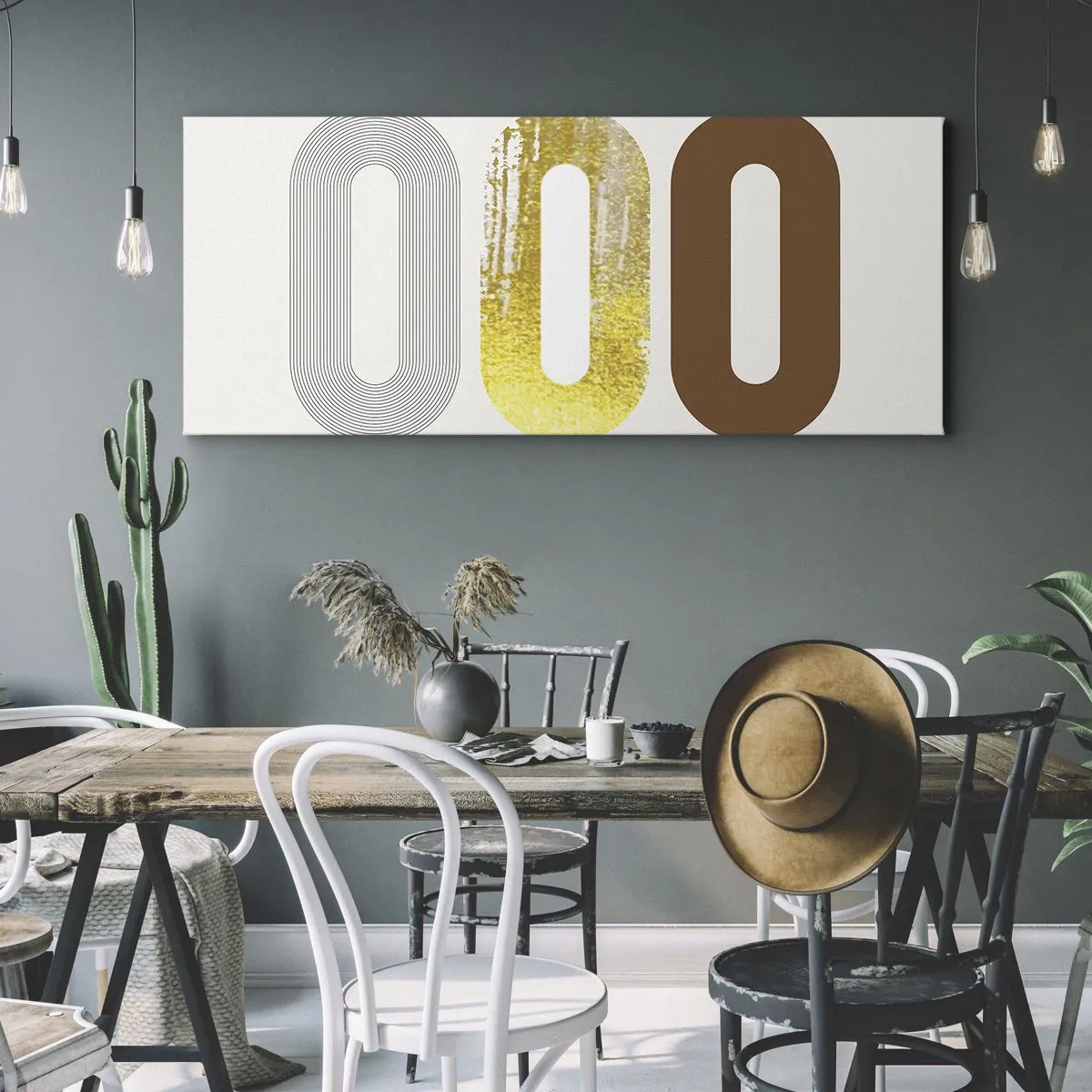 Bild auf Leinwand - Leinwandbild - Oooh! - 90x30 cm