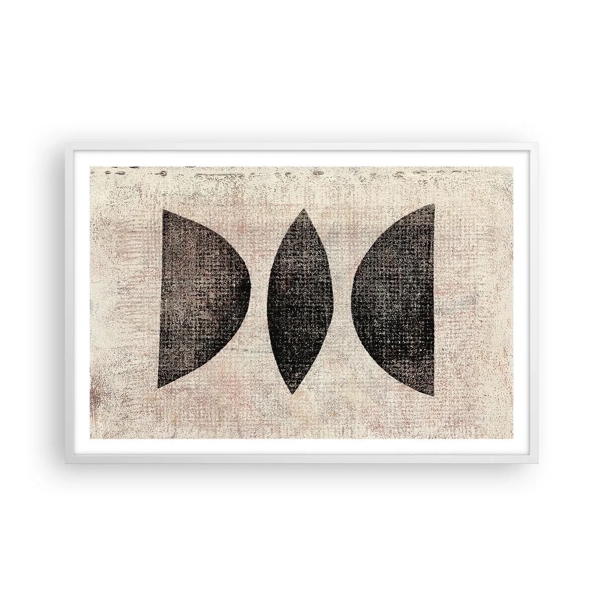 Poster in einem weißen Rahmen - Ethnische Abstraktion - 91x61 cm