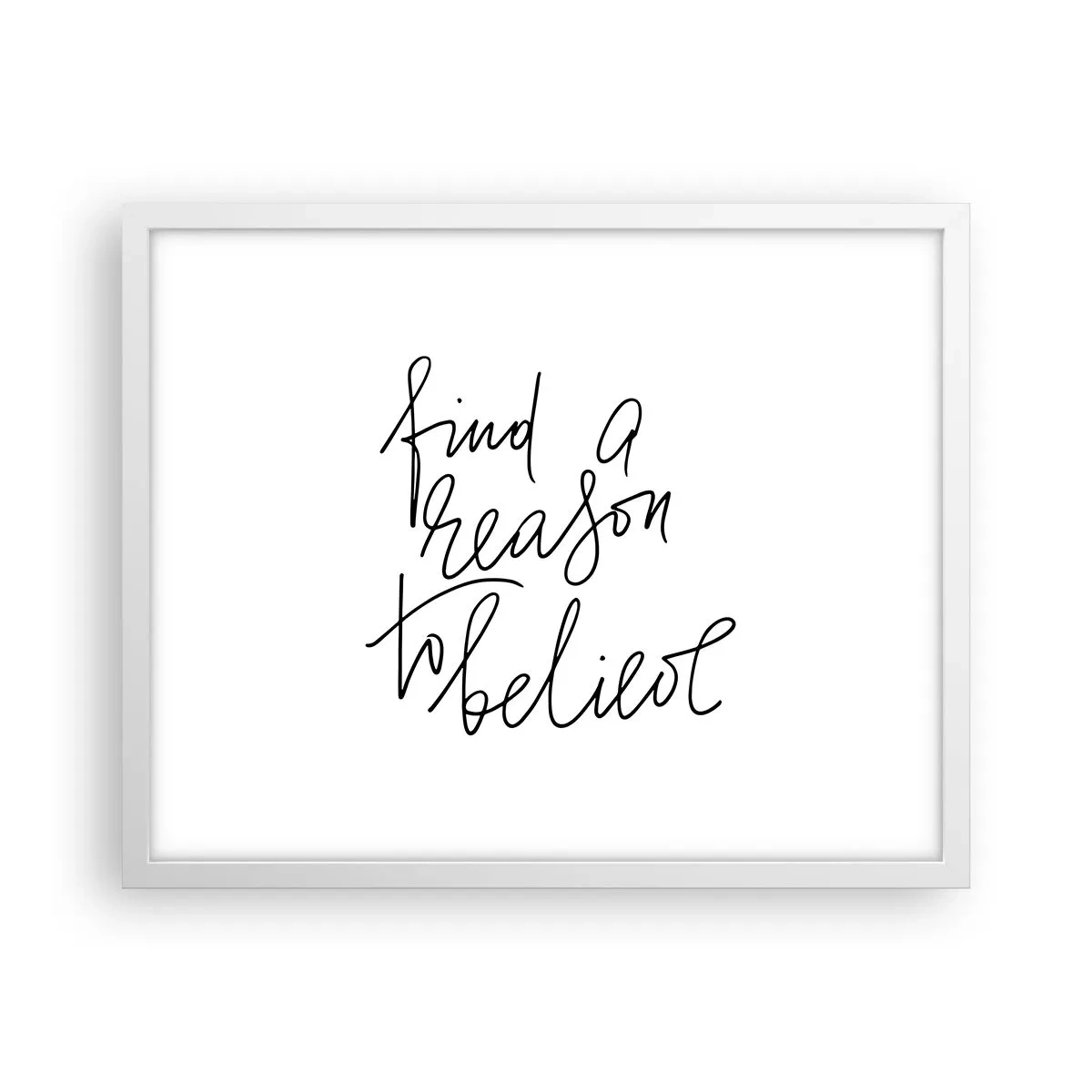 Poster in einem weißen Rahmen - Es ist möglich - 50x40 cm