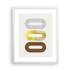 Poster in einem weißen Rahmen - Oooh! - 40x50 cm