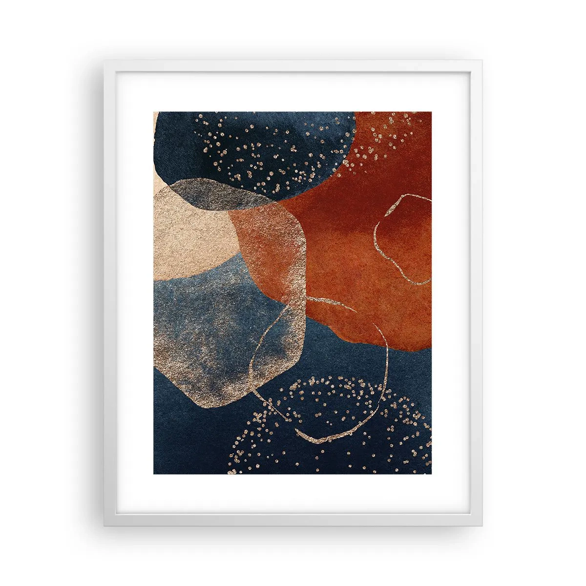 Poster in einem weißen Rahmen - Die Leichtigkeit des Seins - 40x50 cm