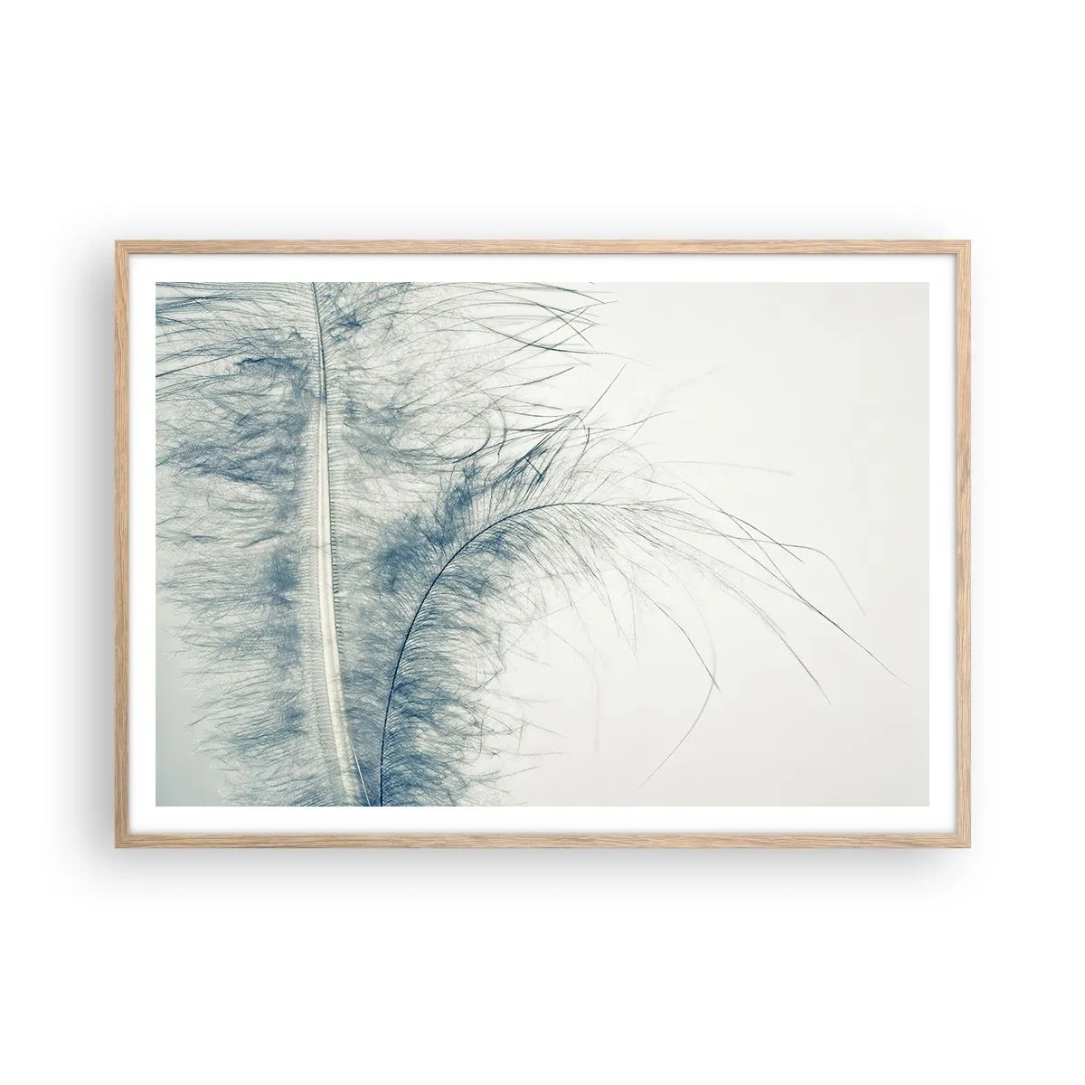 Poster in einem Rahmen aus heller Eiche - Flüstern der Natur - 100x70 cm