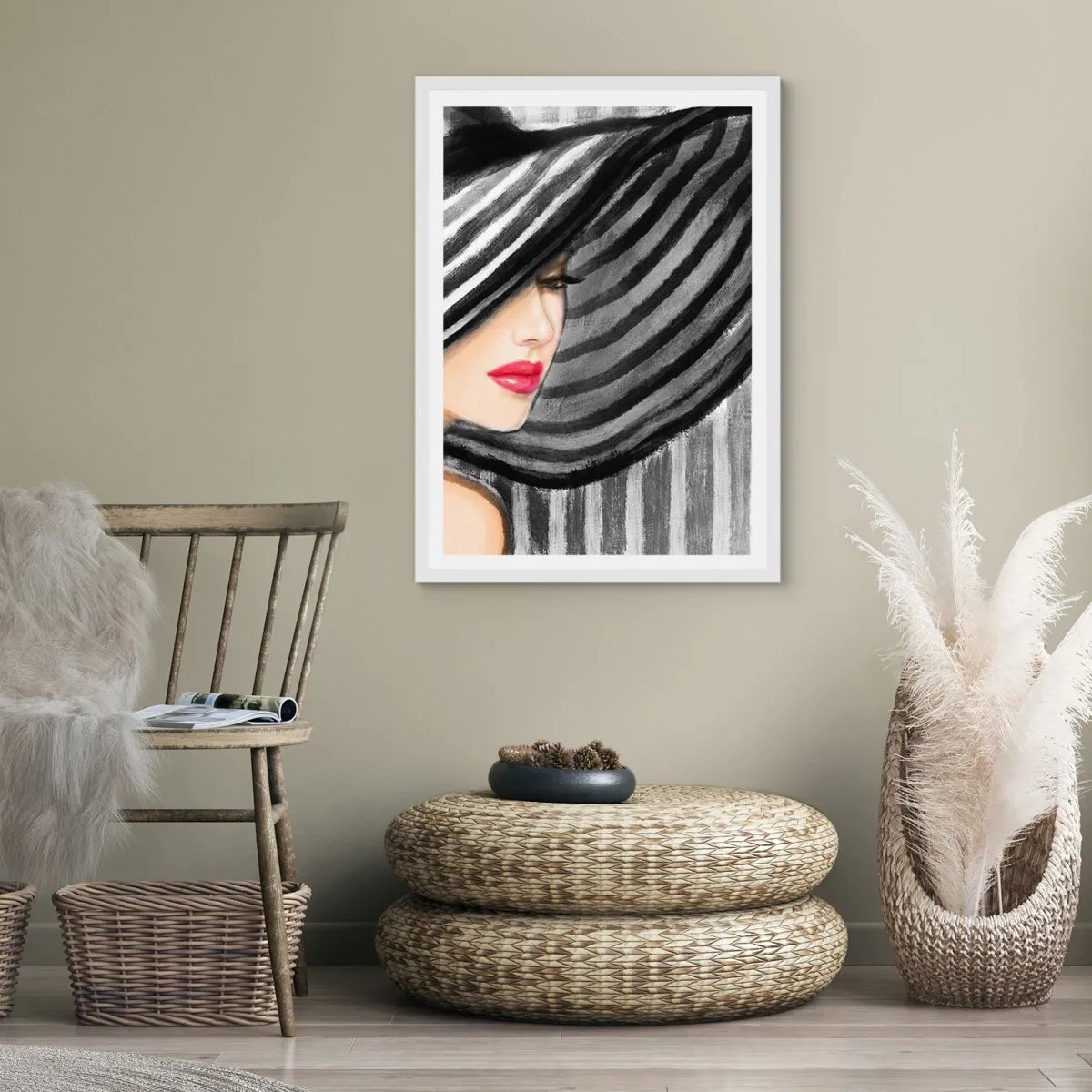 Poster in einem weißen Rahmen - Wo soll ich dich finden? - 50x70 cm