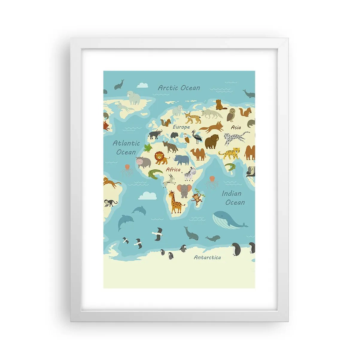 Poster in einem weißen Rahmen - Gute Nachbarn - 30x40 cm