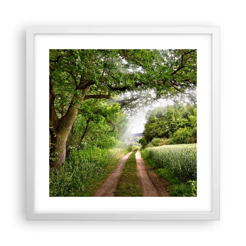 Poster in einem weißen Rahmen - Et in Arcadia ego - 40x40 cm
