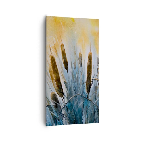 Bild auf Leinwand - Leinwandbild - Die Kälte des Wassers, die Hitze der Sonne - 65x120 cm