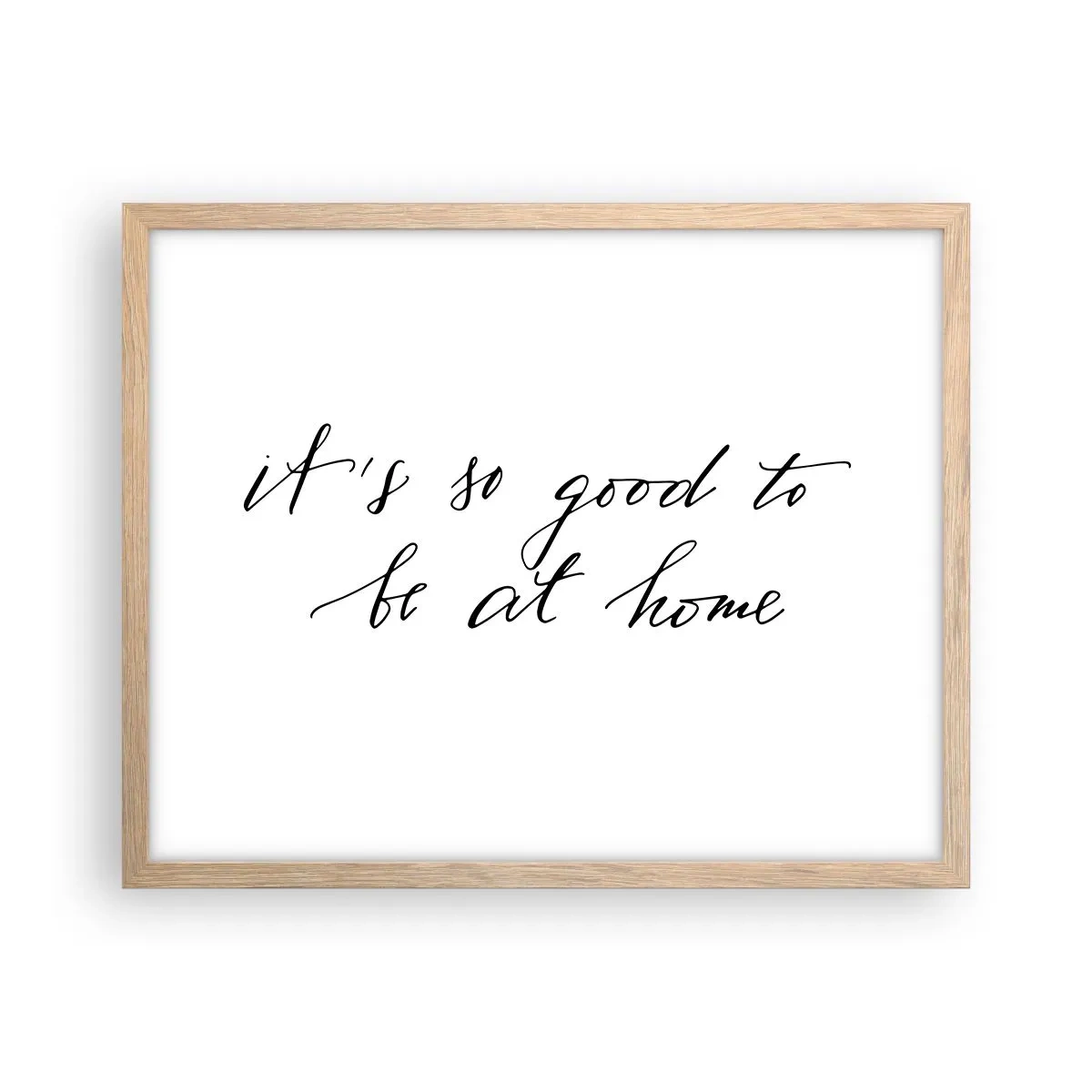 Poster in einem Rahmen aus heller Eiche - Die ganze Wahrheit - 50x40 cm