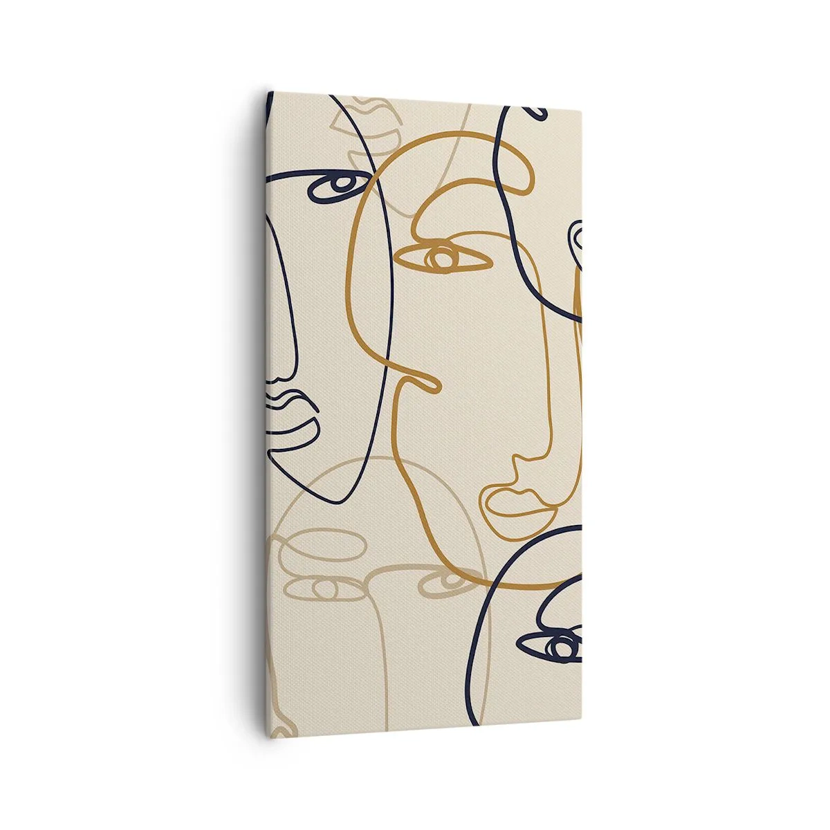 Bild auf Leinwand - Leinwandbild - Das Porträt wird multipliziert - 55x100 cm