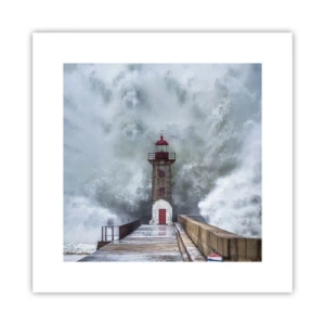 Poster - Das Rauschen des Wassers, der Lärm wird wehen - 30x30 cm