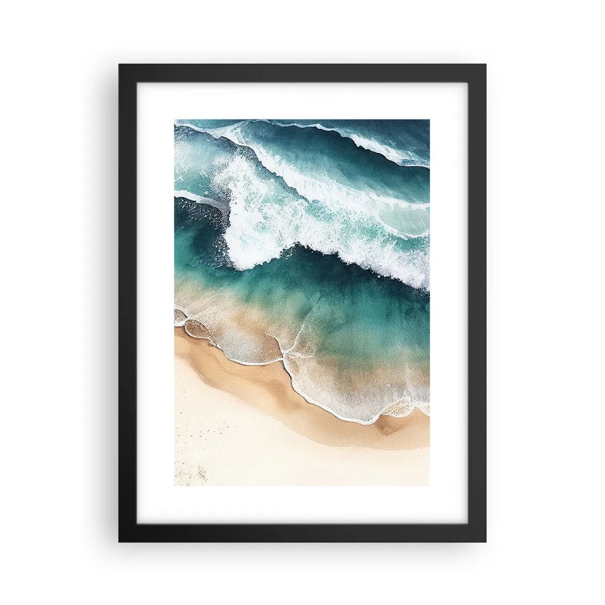 Poster in einem schwarzem Rahmen - Das ewige Treffen - 30x40 cm