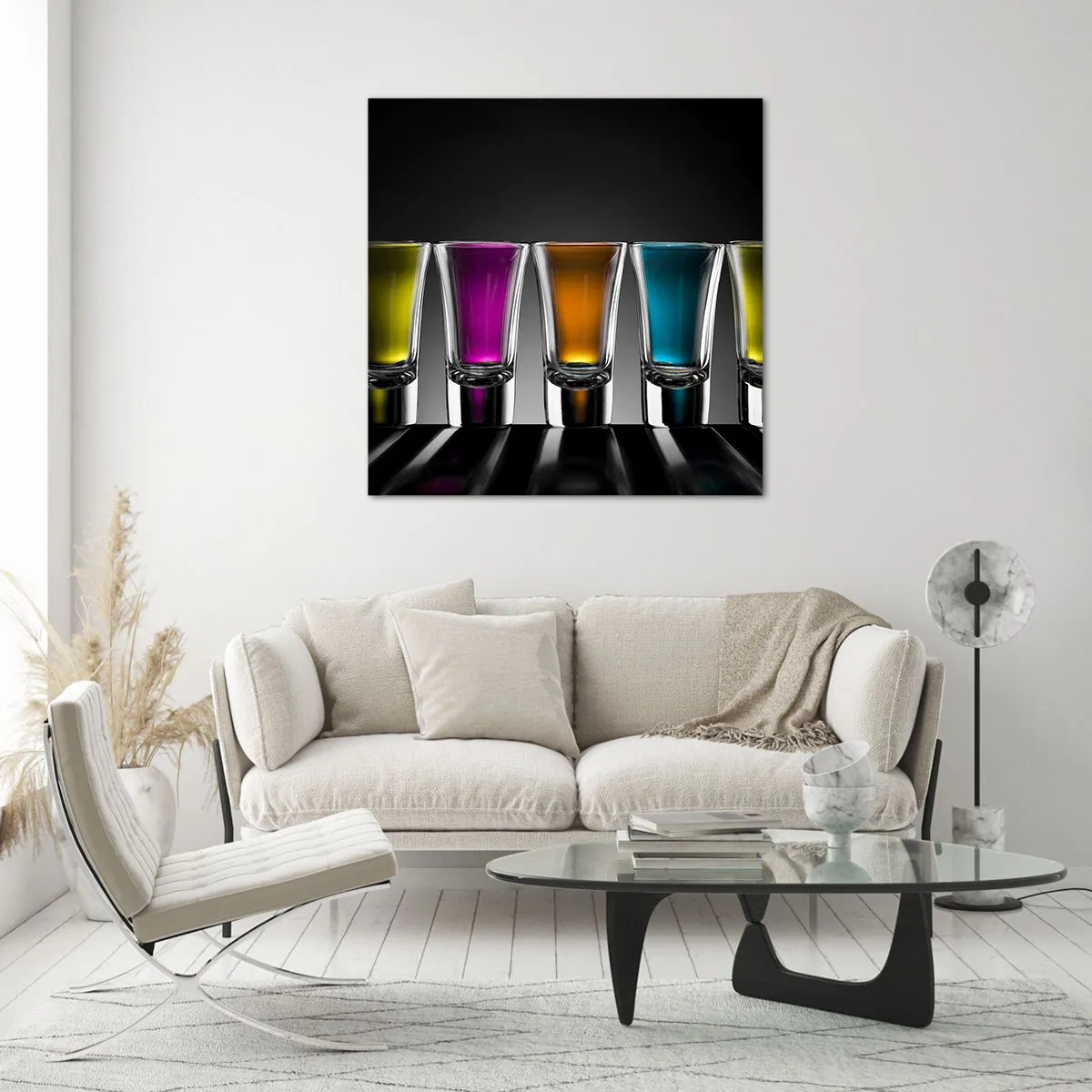Glasbild - Bild auf glas - Die Farben der Freude - 50x50 cm