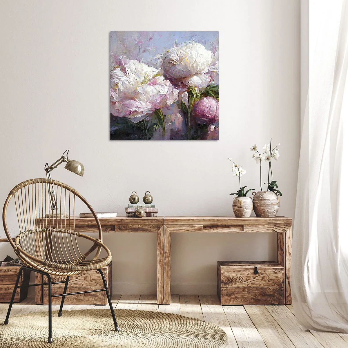 Bild auf Leinwand - Leinwandbild - Strauß voller Leben - 70x70 cm