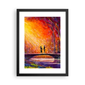 Poster in einem schwarzem Rahmen - Der Himmel liebt sie auch - 30x40 cm