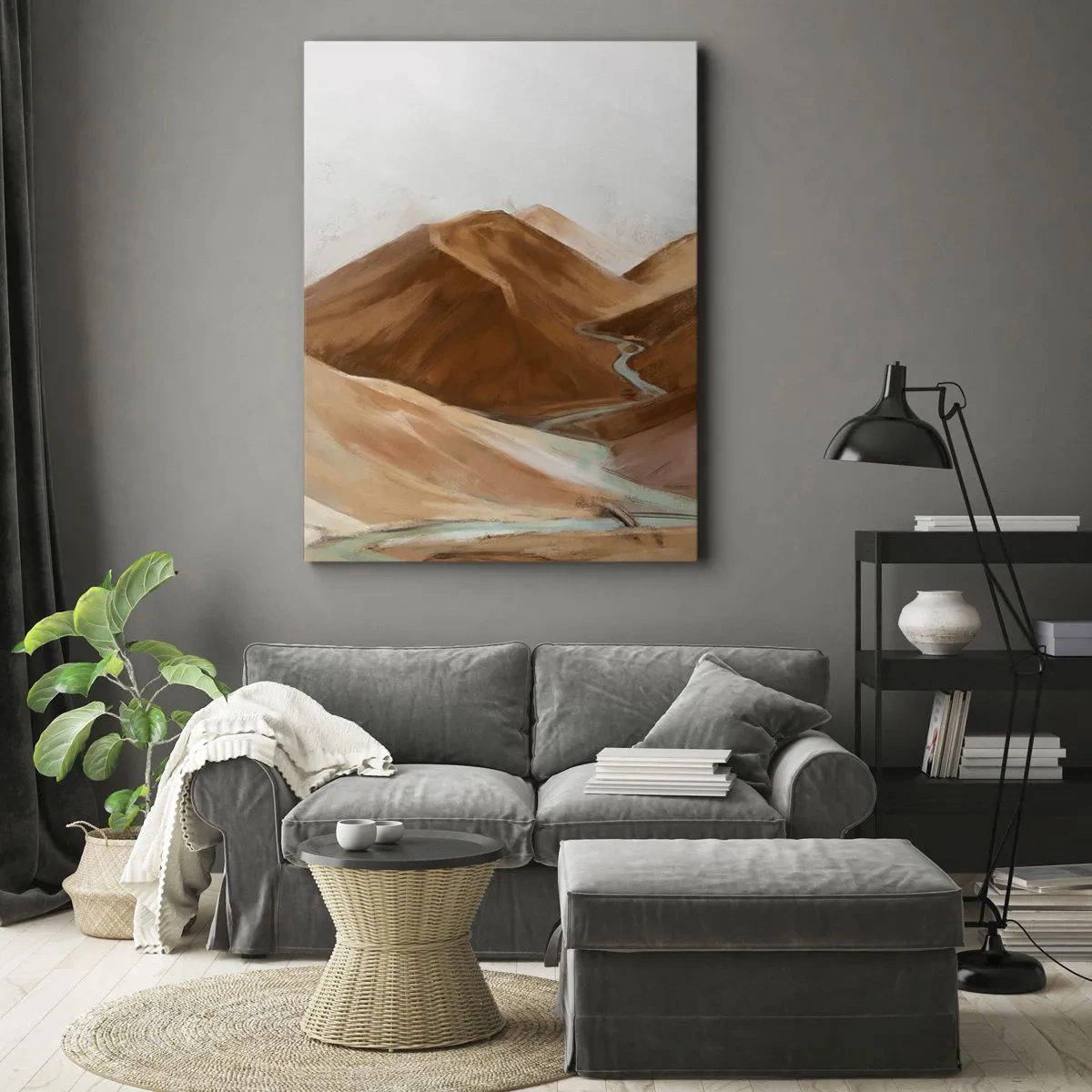 Bild auf Leinwand - Leinwandbild - Zur Quelle - 45x80 cm