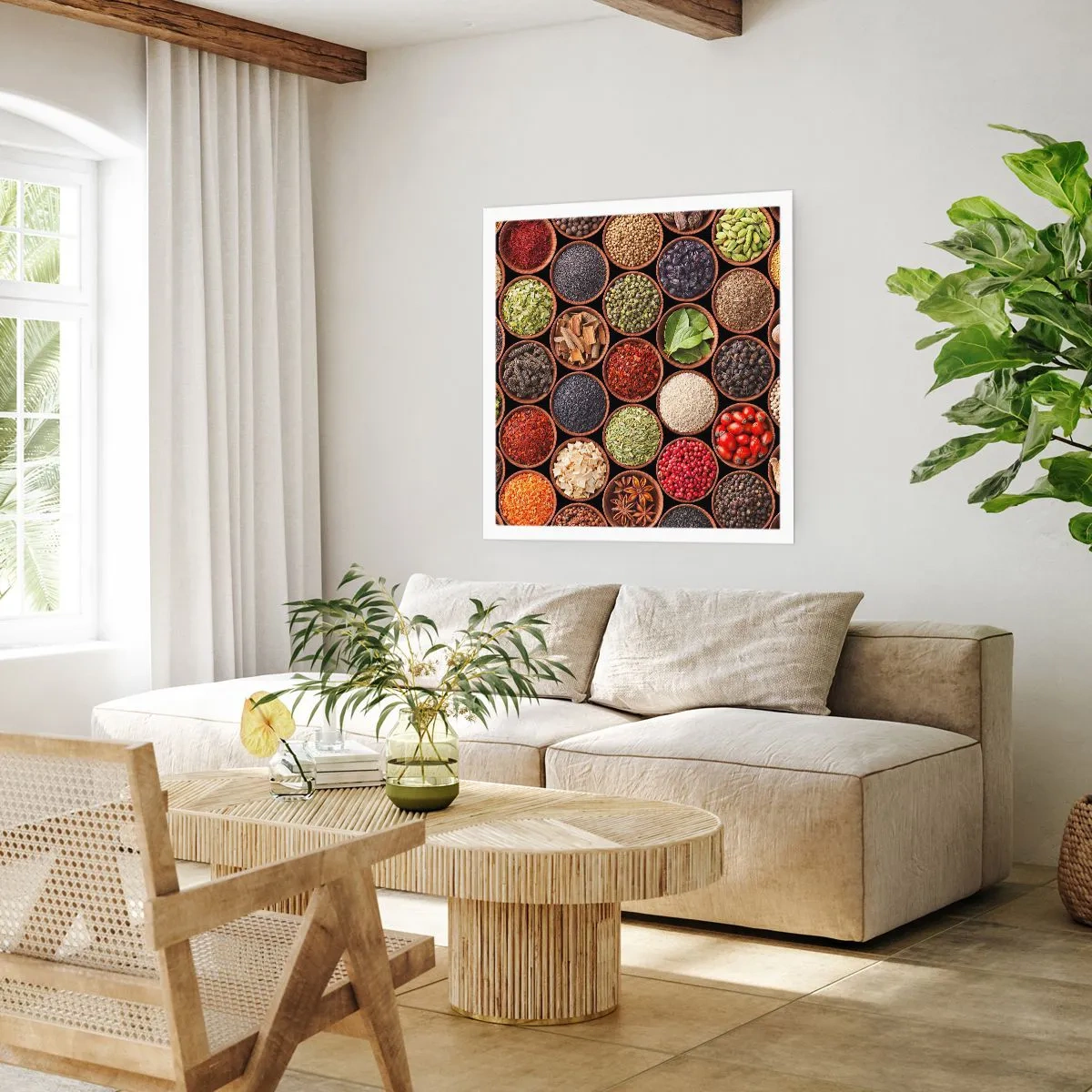 Poster - Alle Aromen der Welt - 60x60 cm