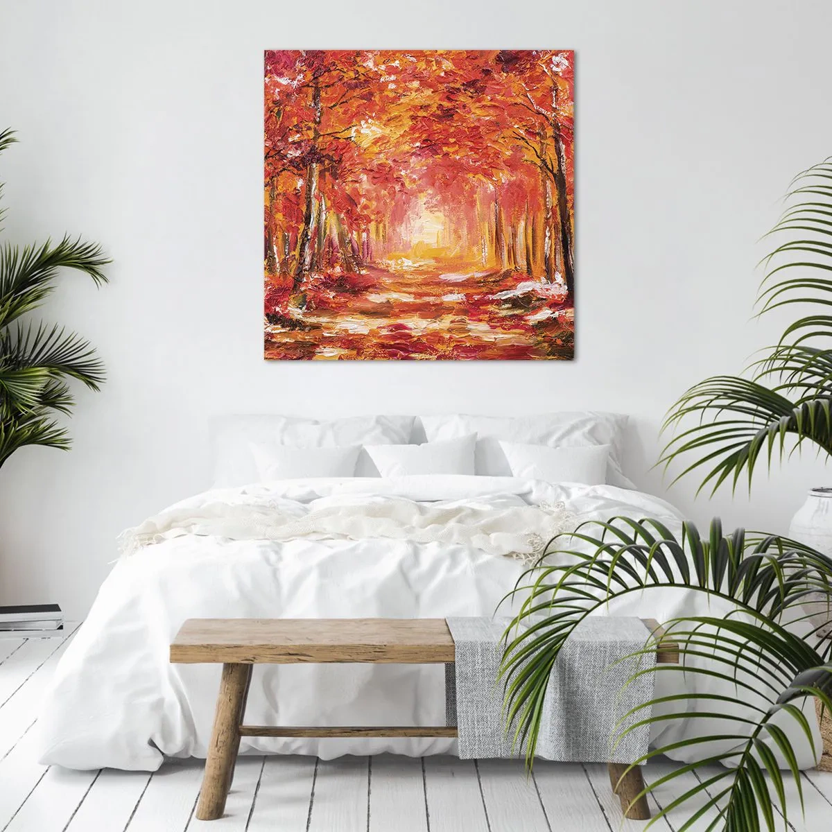 Bild auf Leinwand - Leinwandbild - Kupferwald - 30x30 cm