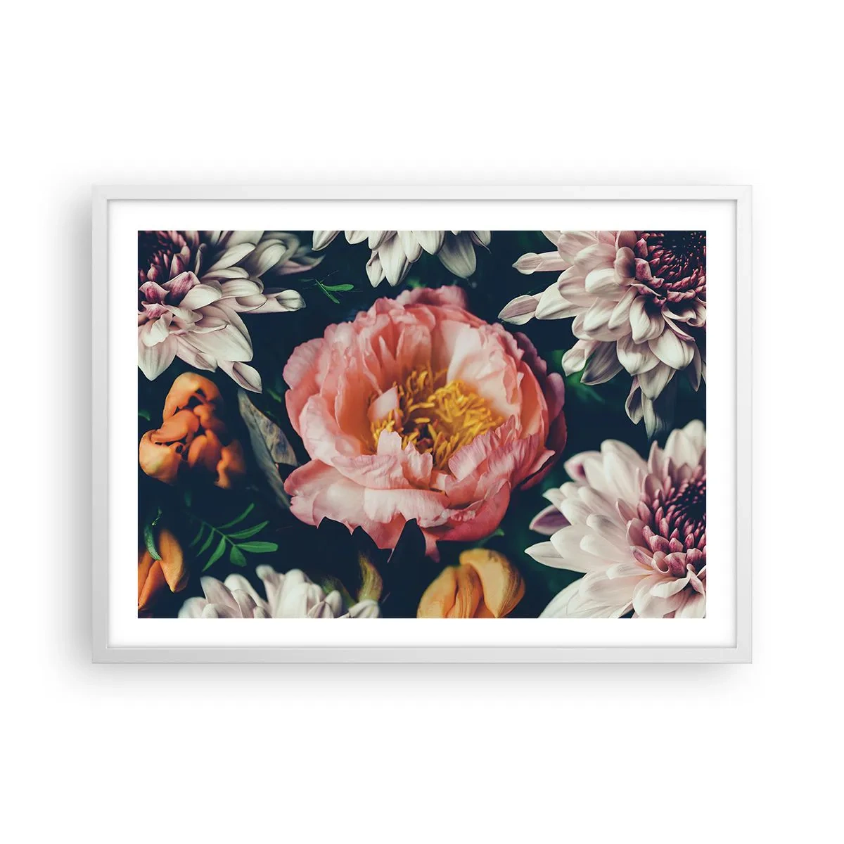 Poster in einem weißen Rahmen - Mit barocker Pracht - 70x50 cm