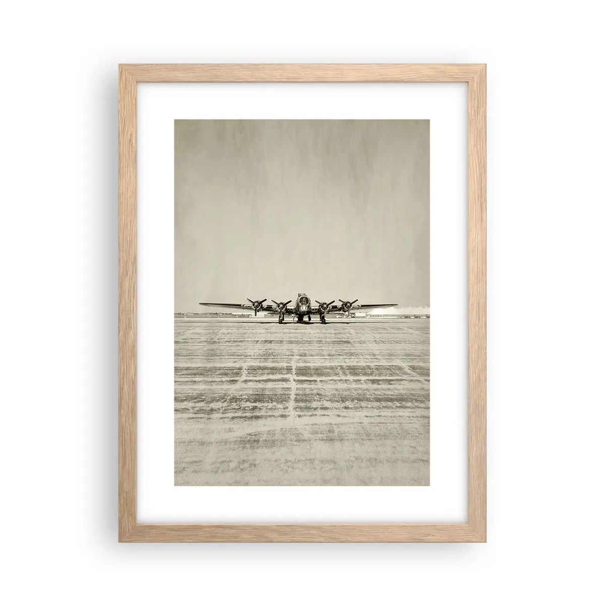 Poster in einem Rahmen aus heller Eiche - Wie immer bereit - 30x40 cm