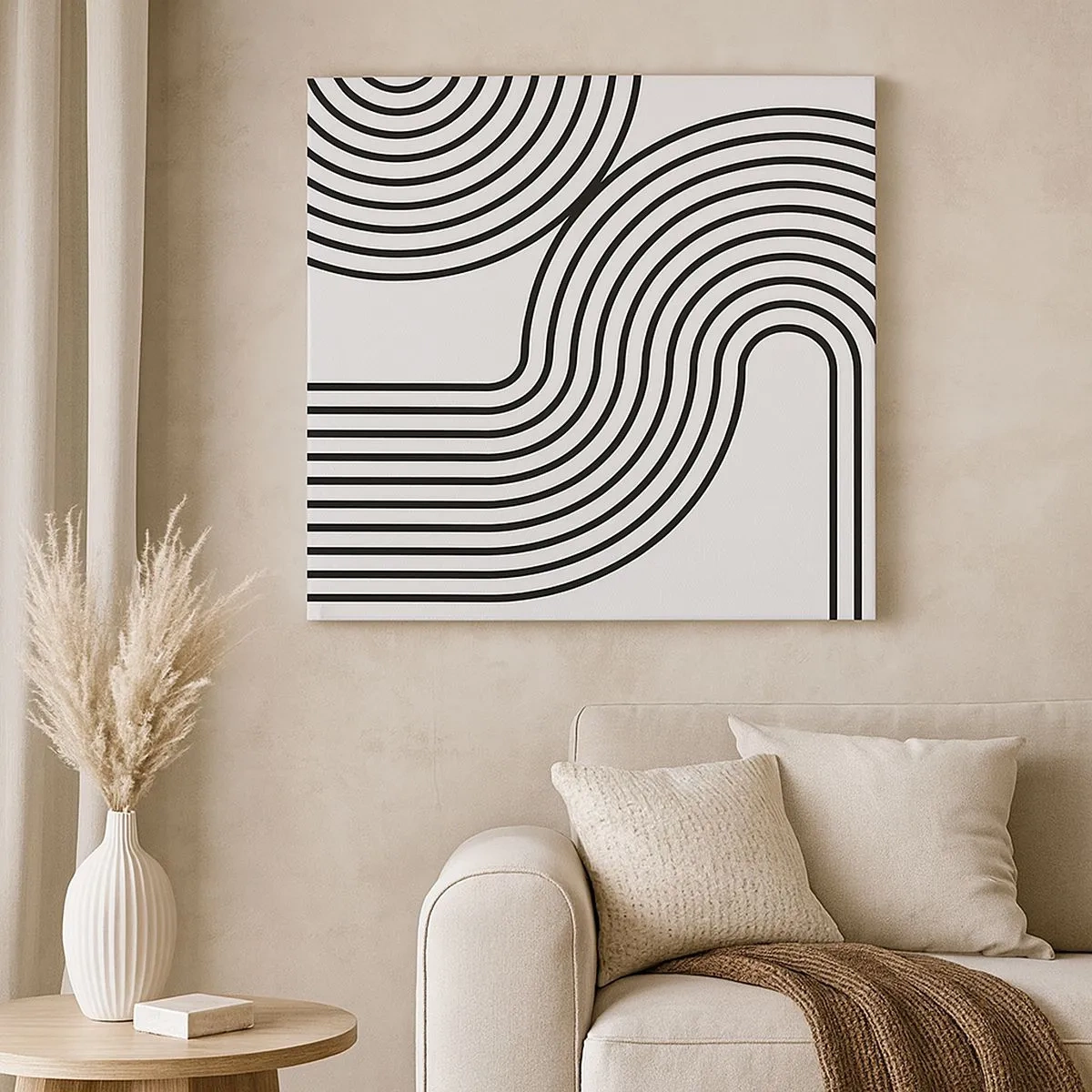 Bild auf Leinwand - Leinwandbild - An der Kurve - 30x30 cm