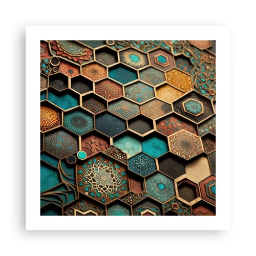 Poster - Arabische Ornamente – Variation - 50x50 cm