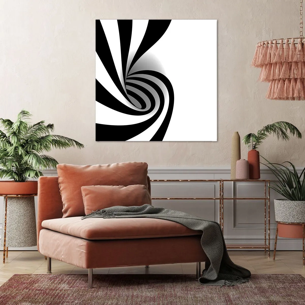 Bild auf Leinwand - Leinwandbild - Und doch dreht es sich - 60x60 cm